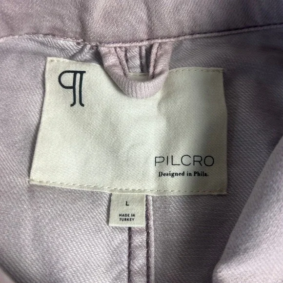 Antropologie PILCRO Utility Dress Women's‎ Large Button Front Pink - Picture 5 of 15